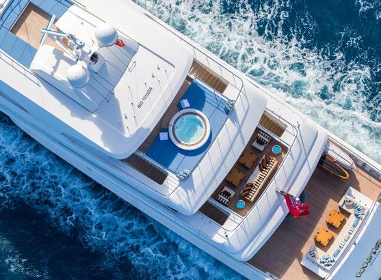 Ideally suited for chartering, luxury yacht PARTY GIRL s layout ensures privacy and comfort. Twelve guests can enjoy a five-star holiday in one of PARTY GIRL s eight staterooms.