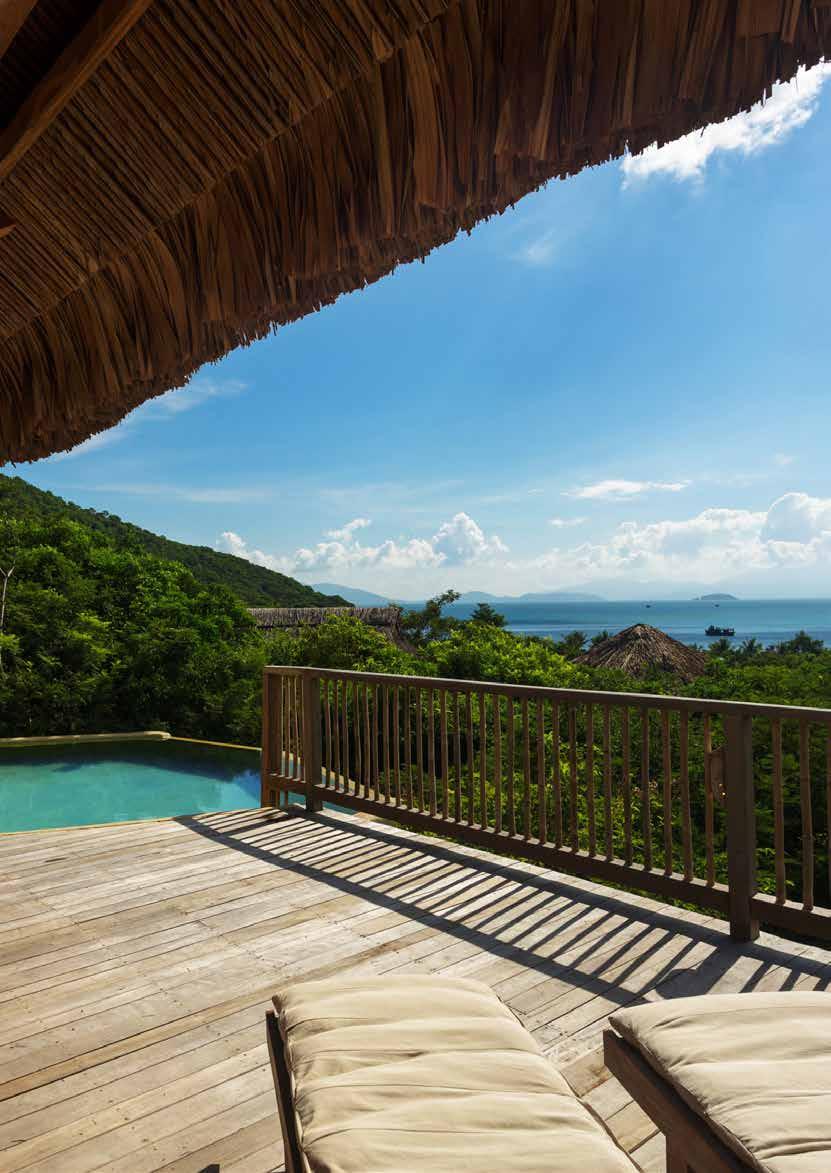 They are facing the mountain ranges of Nha Trang whilst offering majestic views of the East Vietnam Sea.
