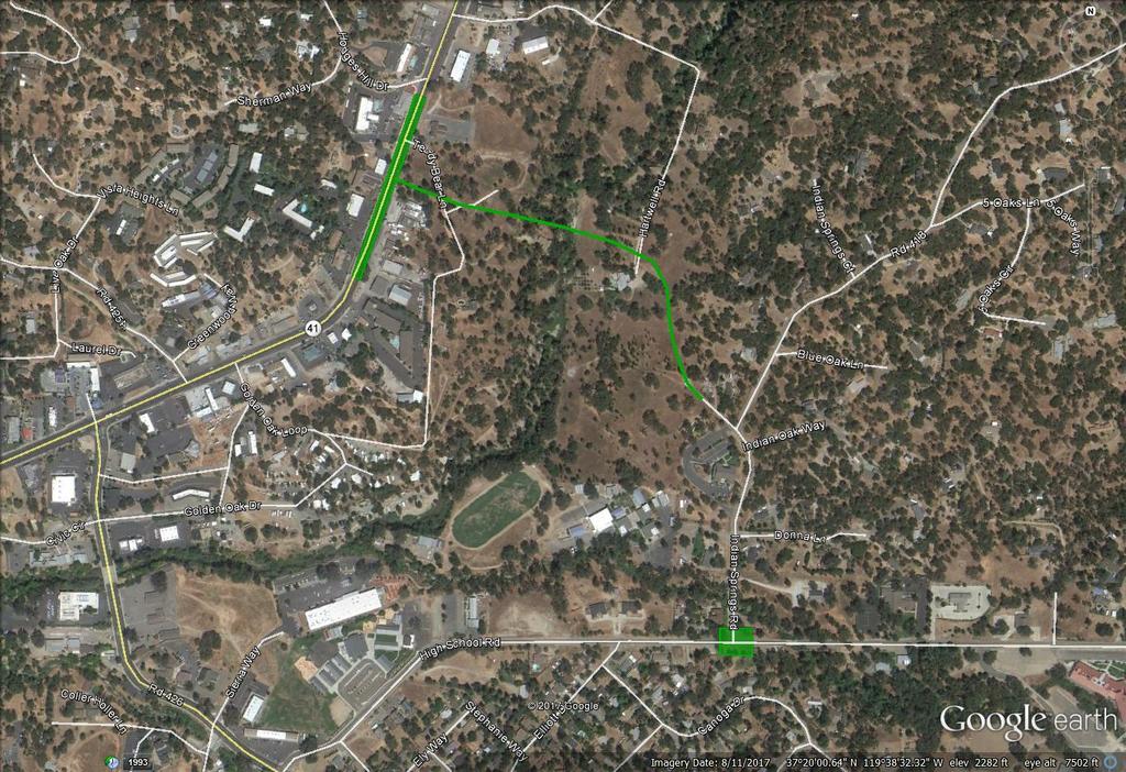 Oakhurst Midtown Connector New 0.5 mile road and bridge with intersection improvements Connects SR 41 to Indian Springs Road Project Cost Estimate: $13.2M Measure T (Regional Tier 1): $7.
