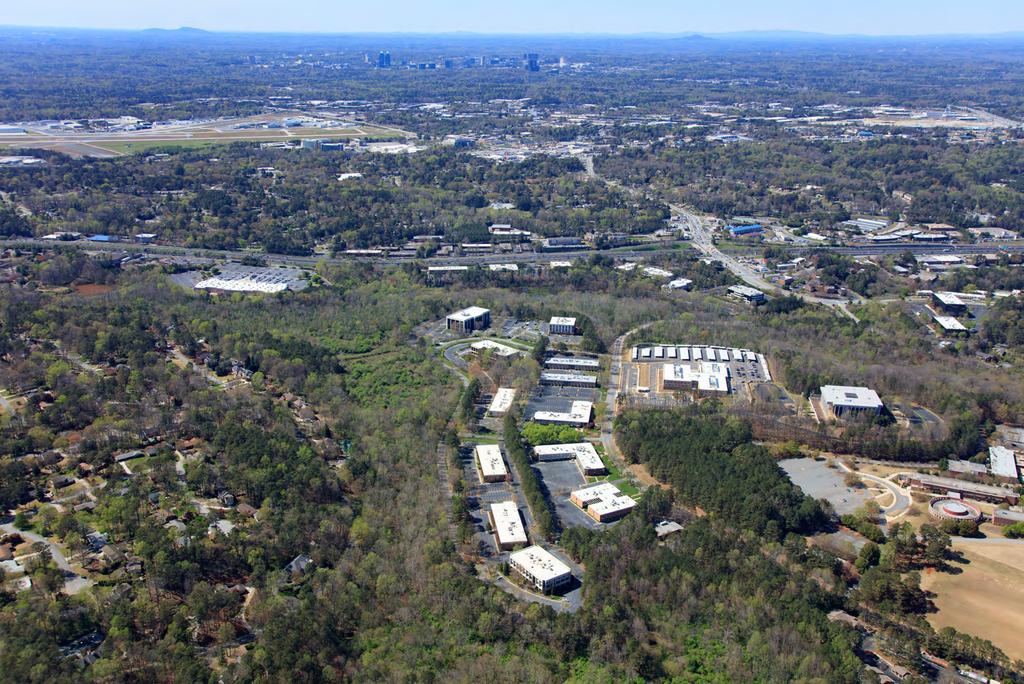 CENTRAL PERIMETER PEACHTREE CORNERS 285 85 ACCESS TO 285 District at Chamblee is an established 78-acre workplace destination uniting 21 buildings amongst 4 neighborhoods in the eastern pocket of an