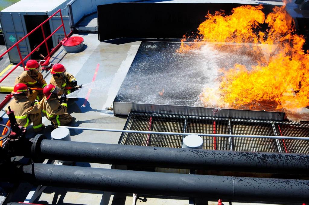 LNG Training Fire School Trains shipboard firefighters, vessel crews, and land based firefighters at its facility in Fort Lauderdale.