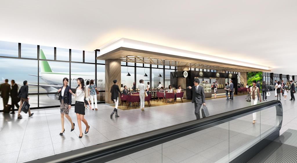 26 Attractive Shops & Restaurants Enjoy Foods & Shopping at ITM New Shops & Restaurants That Offer Comfortable and Efficient Time Before Departure Gate Lounge SHOPPING Airside cafe