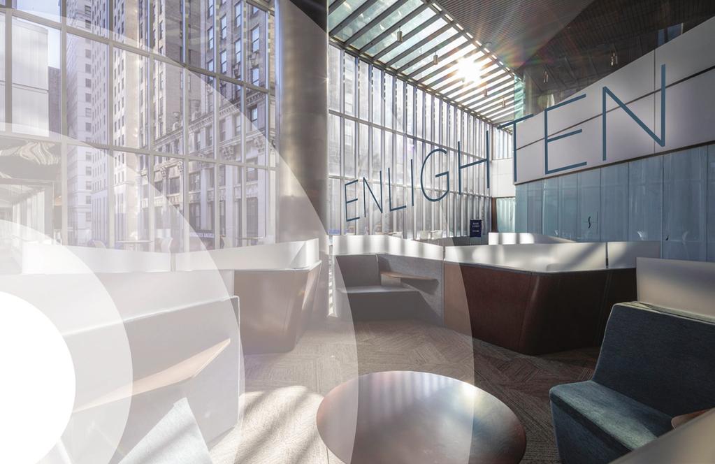 Become inspired by a newly renovated lobby that energizes you to excel.