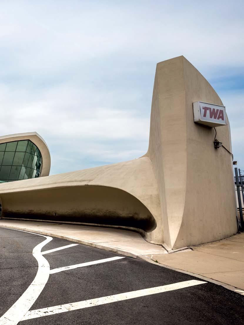 Soon to be a hotel, the former TWA terminal at