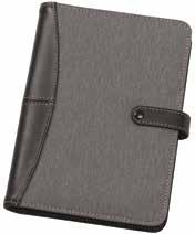 inside, document pocket and includes a 0 page notepad.