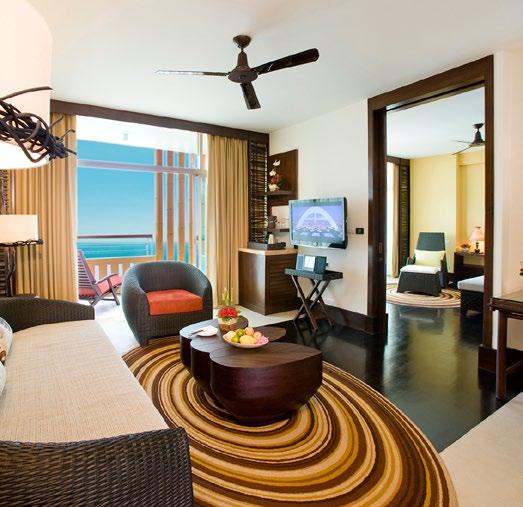 LIVE IN STYLE There are 555 rooms and suites, all facing the ocean and designed to the Lost World theme.