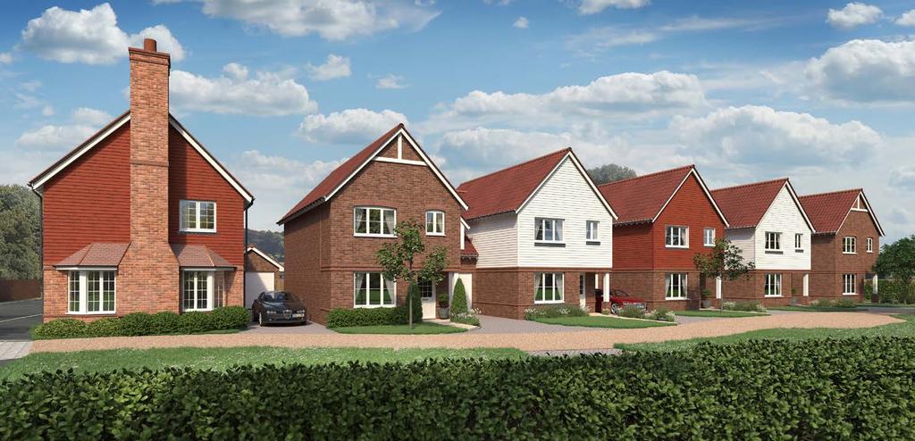 Boughton Park Nestled in the picturesque Kent countryside is the village of Boughton Monchelsea, a friendly area now home to the exclusive collection of twenty-five 4 & 5 bedroom new homes at
