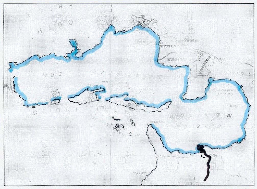 Caribbean Sea Compared to the Nile River/Delta and the