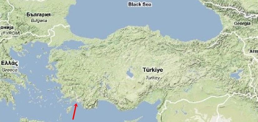 SUMMARY Picture 1: The location of the accident All times used in this report are Turkey Local Mean time (GMT+3) At 11:00 on 28 July 2010, Turkish registered, commercial yacht KAYHAN-9 was on passage