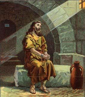 STRANA 4 IVAN KRSTITELJ U TAMNICI Današne evanđ elje nam govori da je Ivan Krs telj pus nju zamjenio zatvorom. Zbog is ne koju je sasuo u brk i samom kralju Herodu završio je u zatvoru.