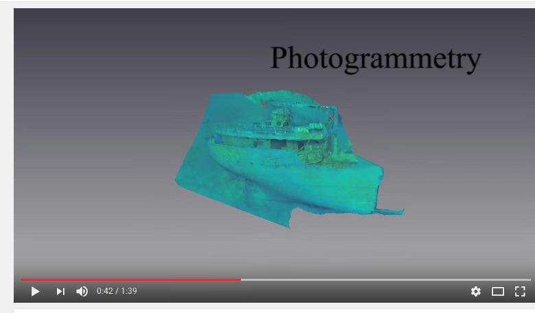 Digitation in 3d, presentation of a wreck close to Skiathos island created