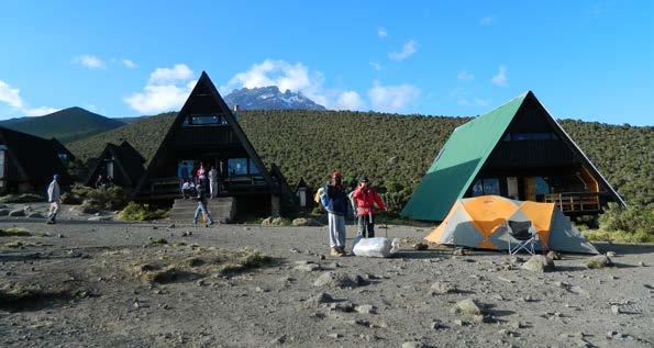 DAY 4 - Leave the forest and cross open moorland to Horombo Hut (3720m) DAY 5- Rest Day at Horombo Hut DAY 8 - Descend to Marangu Gate, sign out and get your certificate!