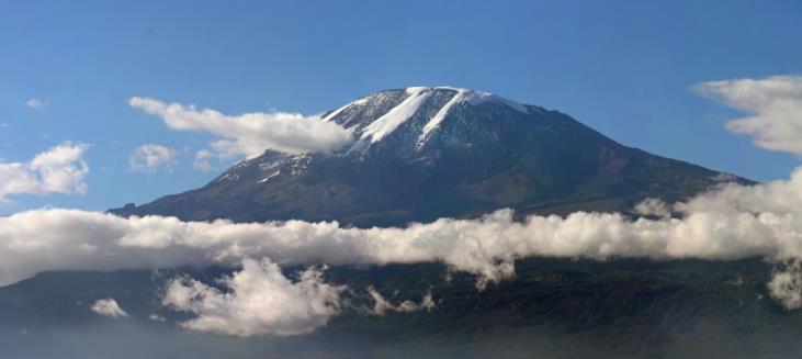 Mount Kilimanjaro is situated in Tanzania and stands 5895m above sea level and is the highest freestanding mountain in the world.