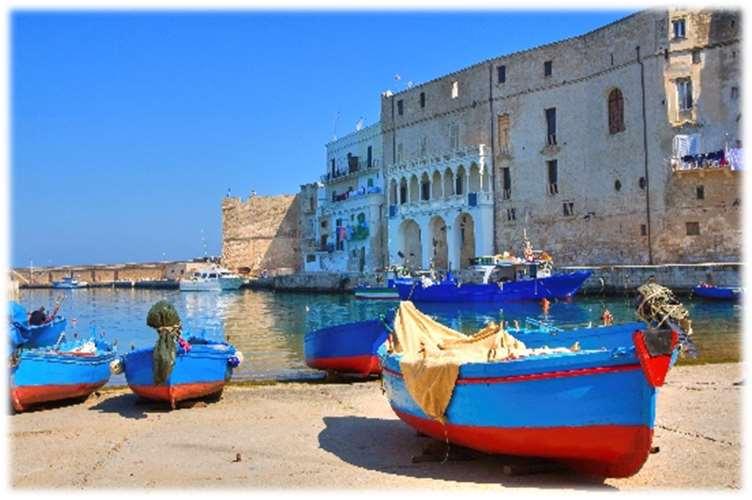 Itinerary Day 5 Ostuni to Monopoli T oday you head up the Adriatic coast to the ancient port-city of Monopoli.