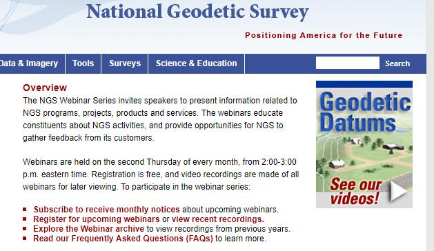 NGS Monthly Webinar Series https://www.ngs.