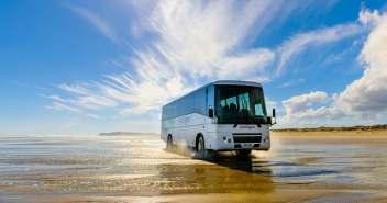 ON RETURN ENJOY YOUR COACH DRIVING RIGHT ON THE BEACH AND ALSO ENJOY