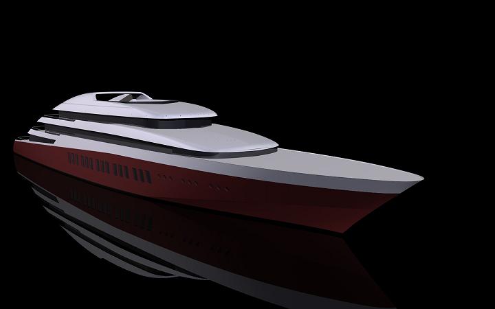 100 m yacht project Lenght over all : 100.00 m Lenght at pp : 92.