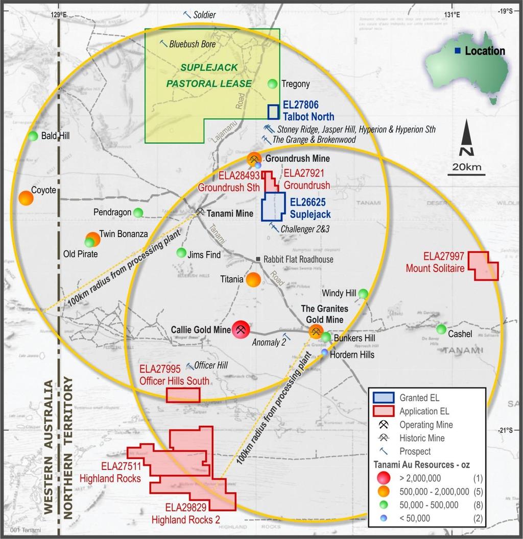 Ramelius Resources Limited Diggers and Dealers - August 2015 22 Exploration - Tanami JV (NT) 1,700km 2 of prospective geology Earn-in 85% Tychean (ASX: TYK)