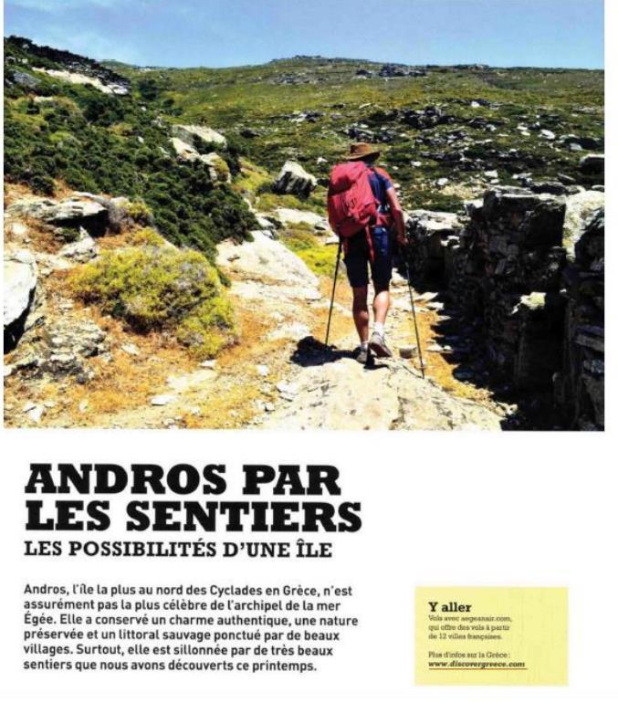 Bazin ran all 100klm of Andros Routes and describes his experience of hiking through