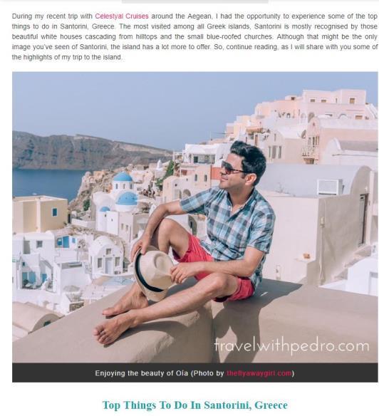 UK GROUP TRIP BLOGTROTTERS 2018 Travel blogger enjoys wine and beach life on Santorini Blog