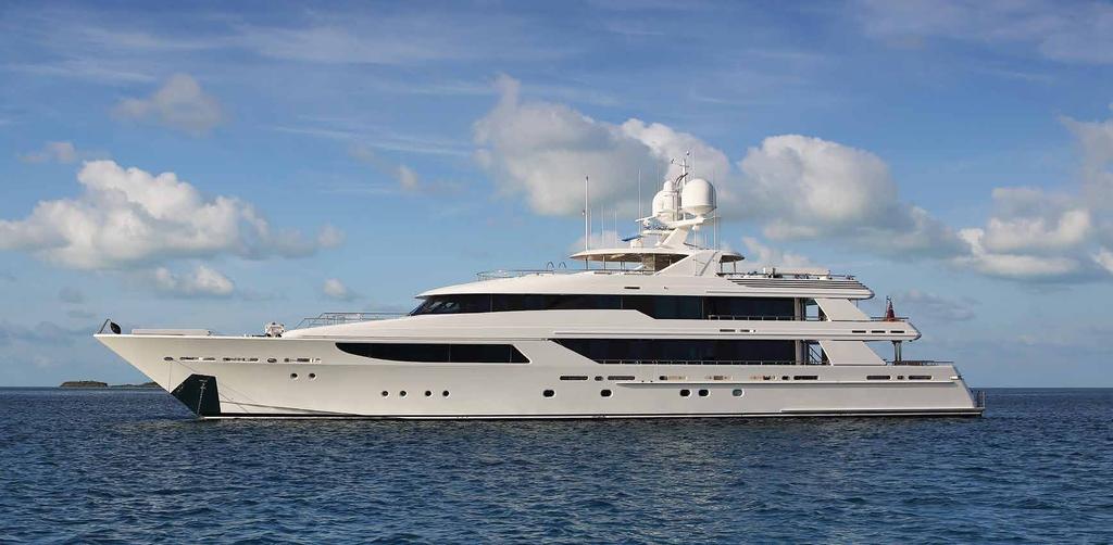 THE ADVENTURER Built in 2011, the 50m (164ft ) Hospitality is the ideal choice for an owner with an appetite for adventure.