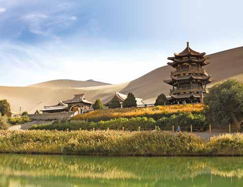 Voyages of a Lifetime by Private Train TM TIBET & CHINA RAIL DISCOVERY Crescent Lake, Dunhuang DUNHUANG CHINA 6 This morning we will explore the vast natural beauty of the Sand