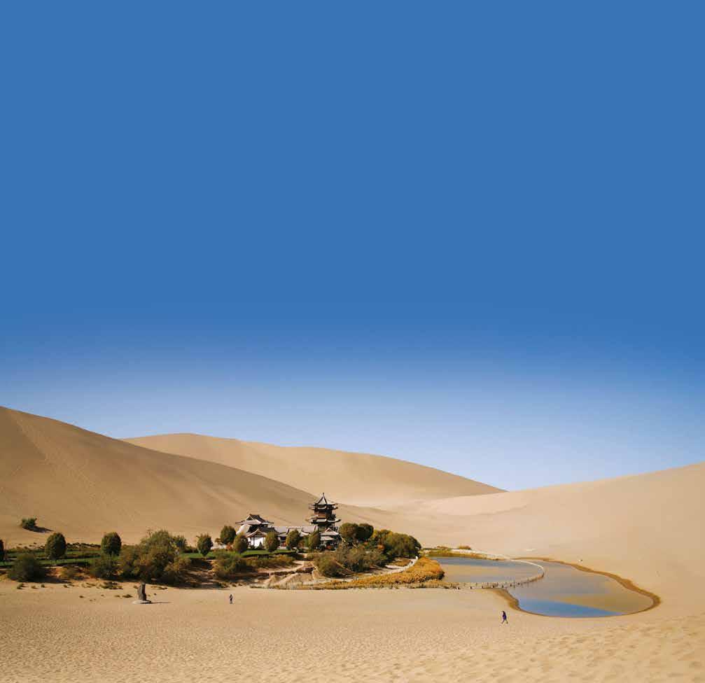 In the small oasis city of Dunhuang we will visit the fascination Magao Thousand Buddha Cave Complex.