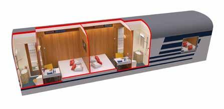 shangri-la express DIAMOND CLASS At 75 sq ft (7 sq metres) Diamond Class cabins are the most spacious compartments available on the Shangri-La Express, featuring a large double
