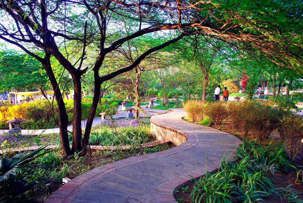 Designed by a Delhi architect, Pradeep Sachdeva, the park was developed by Delhi Tourism and Transportation Development Corporation (DTDC), at a cost of Rs 10.5 crore, over a period of three years.