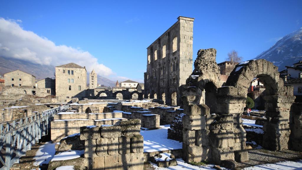 AOSTA In the heart ofaosta Valley surrounded by Roman ruins and Alpine