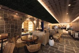 quirky bar and lounge area on the ground floor, an excellent open-plan restaurant with dramatic ocean and harbour views and very comfortable rooms, every