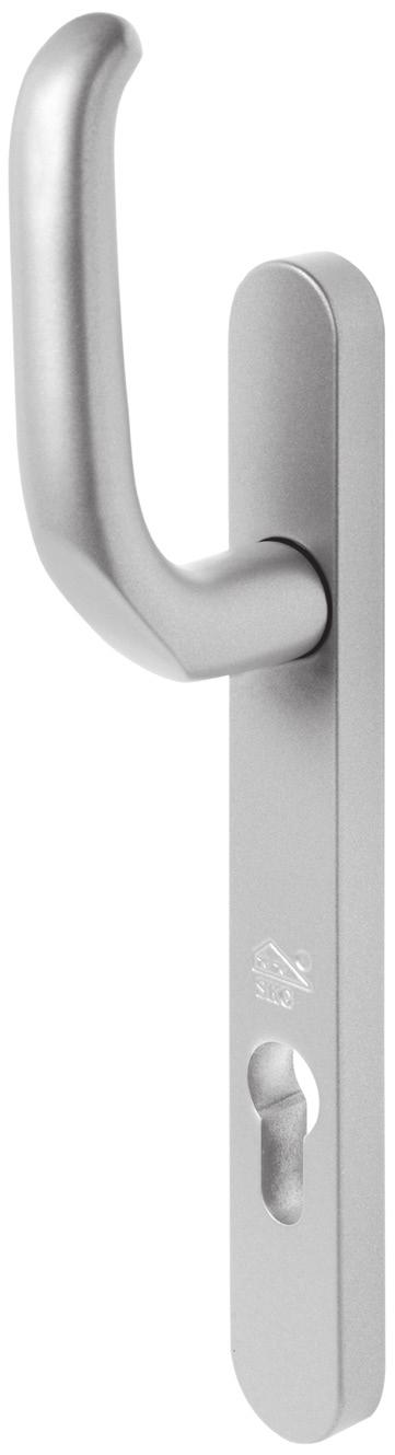 1.2 HORIZON SECURITY The HORIZON SECURITY door handles are high security handles with a long backplate in solid aluminium which makes the cylinder practically unreachable and the long backplate hard