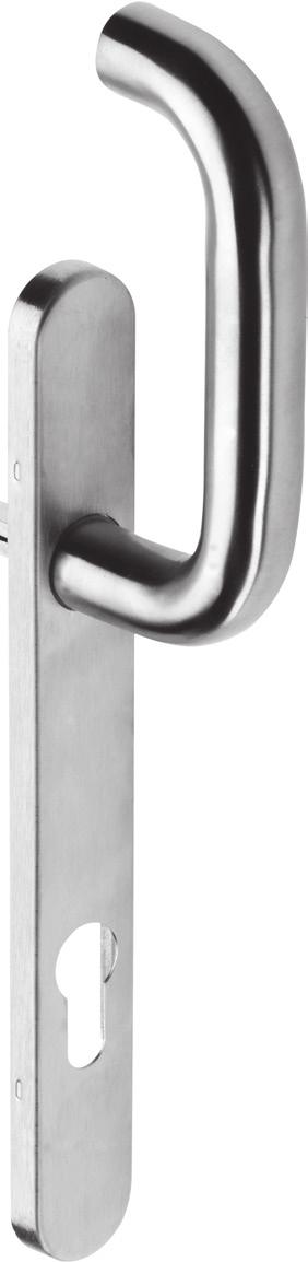 2. SOBINOX series The SOBINOX sliding door handles are manufactured from high-grade stainless steel AISI 304. The door handles are not provided with an incorporated spring (Z).