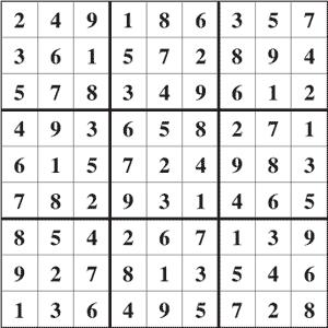 Sudoku # 28 Solution Sudoku #29 REFLECTION AUGUST Husband: She went in my truck. Sheriff: What kind of truck was it? Husband: A 2016 Brilliant Diesel Grey Pearlcoat Ram Limited 4X4 with 6.