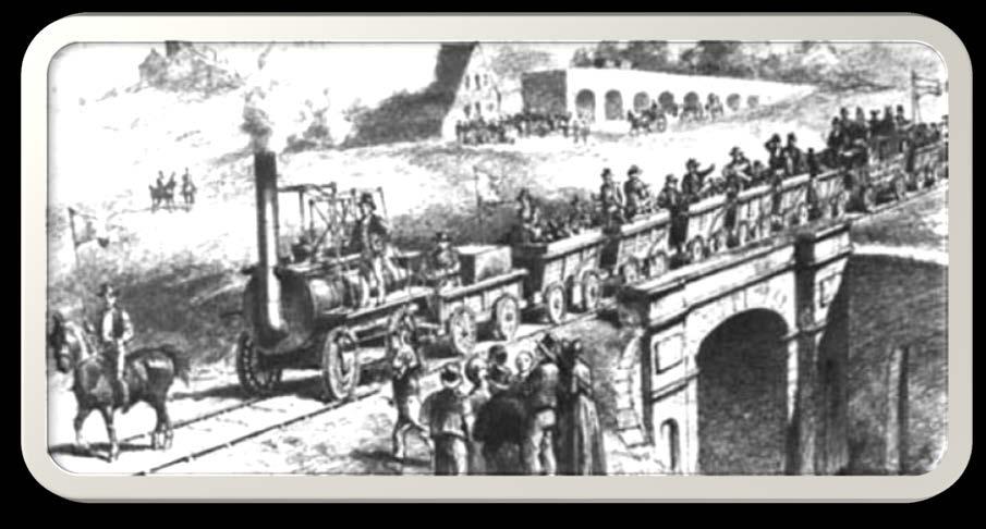 Passengers and goods were placed upon the same train.