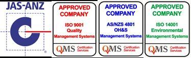 Certification DeGrey Civil s Management System is accredited to the following Australian and International Standards: ISO9001:2008 ISO14001:2004 AS/NZS4801:2001 With certification being obtained in