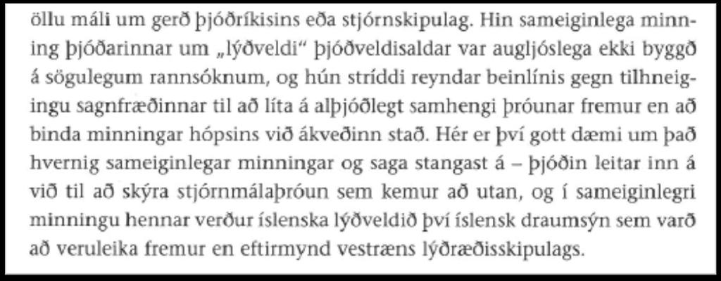 Rangar sameiginlegar minningar Guðmundur Hálfdanarson,