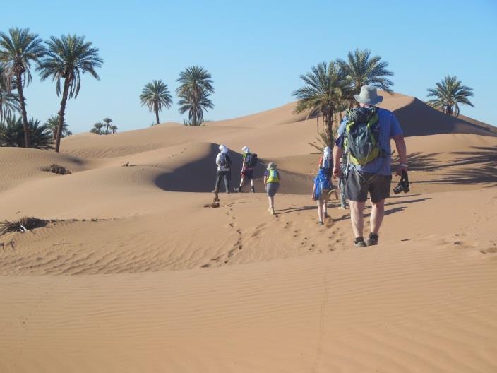 Trek Overview This trek in the Moroccan Sahara gives you an insight into this vast and diverse landscape as well as the Berber way of life.
