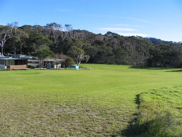 Plate 3: Looking north west across the northern end of the caravan park immediately