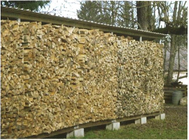 Savjeti za pravilno skladištenje cjepanica: [18] 1. Cijepati drvo na što manje cjepanice jer se time povećava površina u dodiru s okolišem što rezultira bržim sušenjem drva. 2.