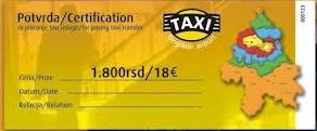 You pay to the driver when you reach your destination. Do not take taxi without this service or without prior agreement on approximate price which should not exceed 18 EUR.