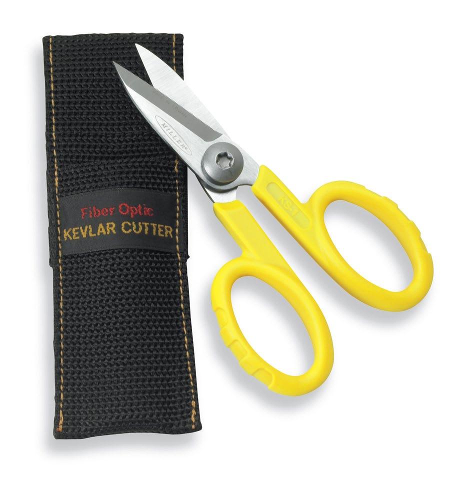 KS-1 Kevlar Shears Cutter Lightweight shears ideal for cutting Kevlar strength members found in fiber optic cable construction.