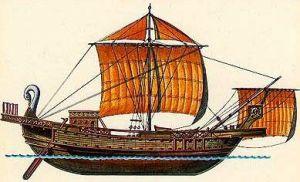 BIG, BIGGER, AND BIGGEST The size of Roman ships often surprises people. On the low end were ships designed for the grain trade, which carried 10,000 modii of grain a little over 75 tons.