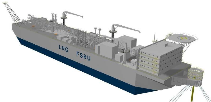 Floating LNG terminal PPP Swiss Challenge route adopted to develop the green-field terminal with Floating Storage and Regasification Unit (FSRU) Floating LNG Terminal coming up at Jafrabad in Gujarat