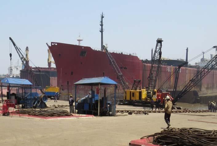 Home to the Largest and Safest Ship Recycling yard in the world Alang Sosiya Ship Recycling Yard is the world s largest ship breaking and recycling yard accounting for ~50% share in global ship