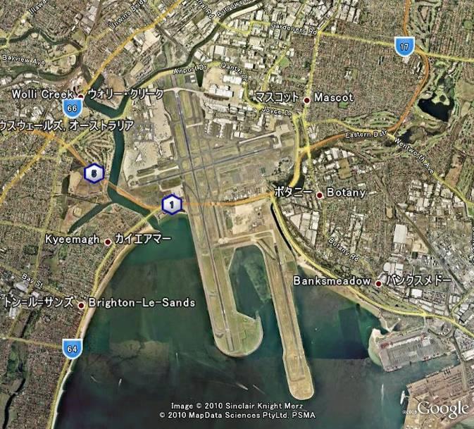 Sydney Airport (Australia) : Airport Name Airport Location Sydney Airport (Kingsford Smith Airport) (IATA: SYD, ICAO: YSSY) 9km south west of city center Airport Coordinate 33 56.46S 151 10.