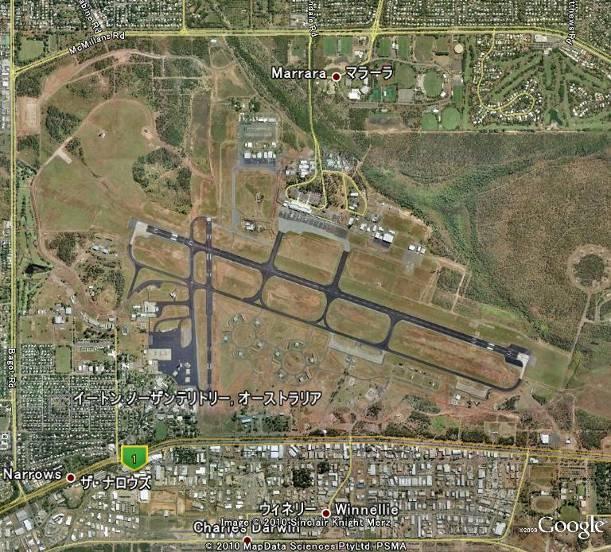 Darwin Airport (Australia) Airport Name Airport Location Darwin Airport (IATA: DRW, ICAO: YPDN) 7km north east of city center Airport Coordinate 12 24.53S 130 52.