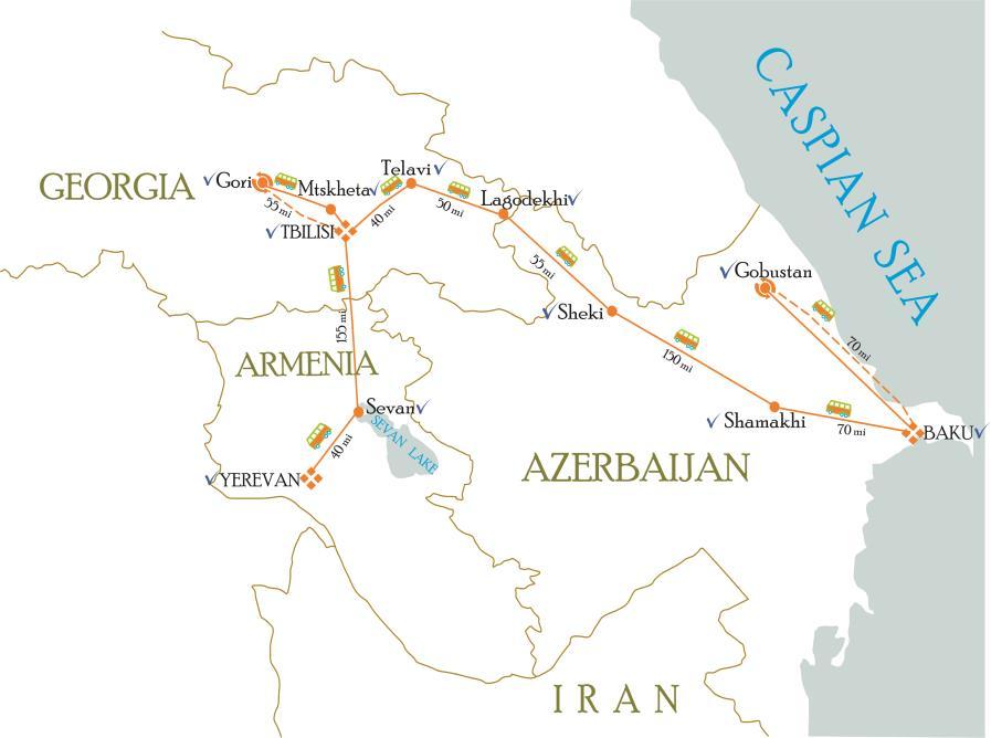 October 15 Tuesday - Tashkent -Baku (Uzbekistan/ Azerbaijan) After breakfast today, we ll transfer to airport of Tashkent for flight to Baku.