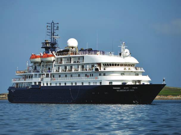LOUNGE RESTAURANT CATEGORY C CABIN Hebridean Sky Program Cost* The all-suite Hebridean Sky is a spacious, yet intimate, expedition vessel.