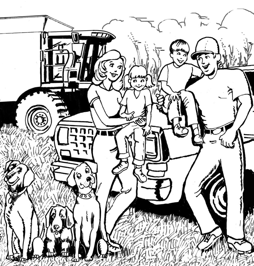 Can you color these important signs from the farm? Use your favorite colors to make them easy to see. Find the things that keep your farm running.